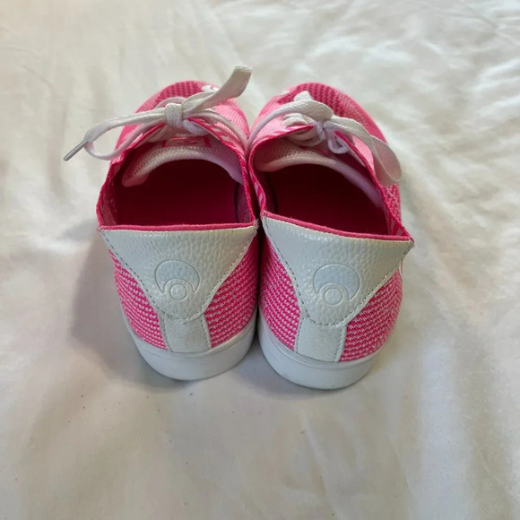 Osiris Girls Hot Pink White Mesh Breathable Skateboard Shoes | Size 4 - Picture 3 of 6